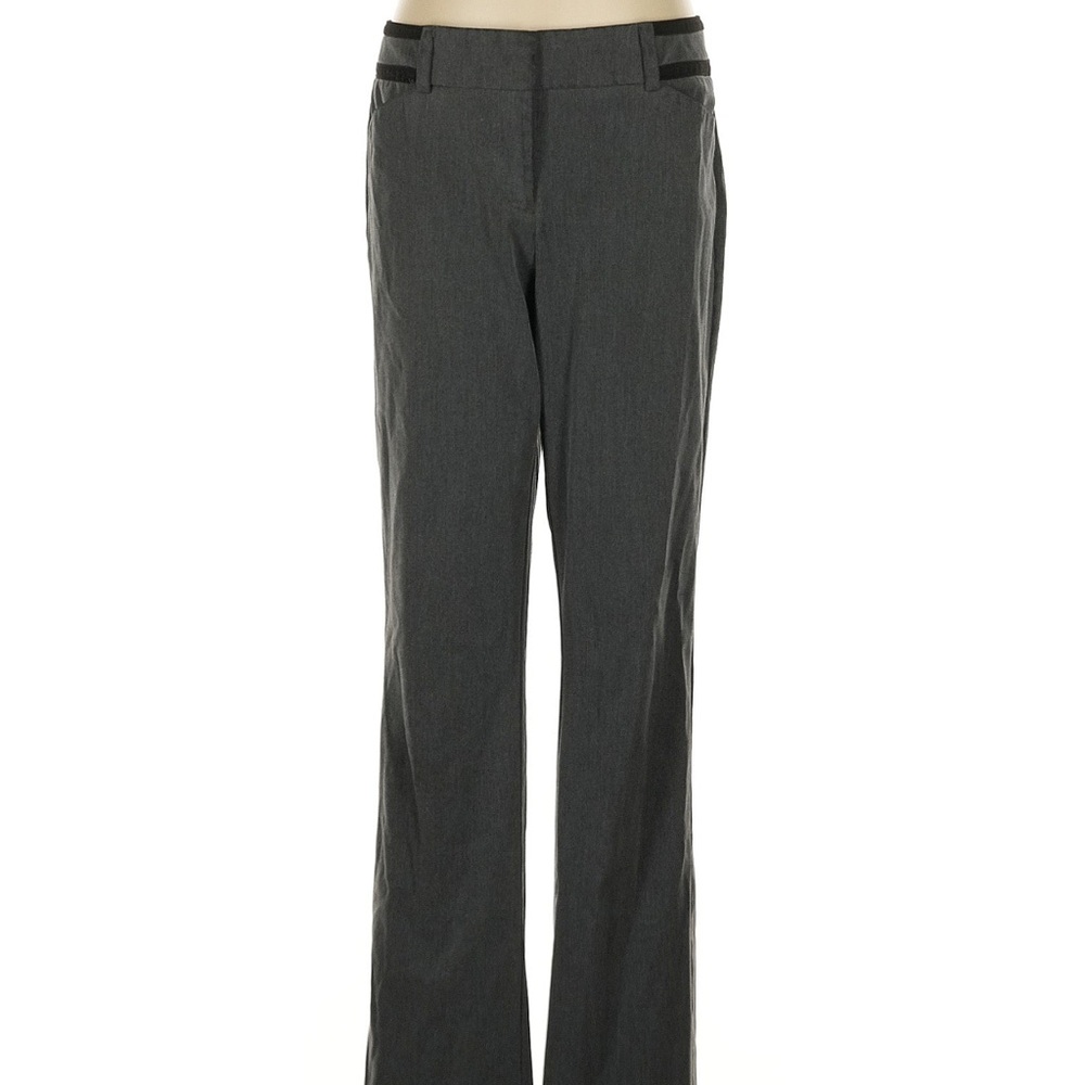 New York & Company Gray Signature Fit Super Stretch Straight Leg Pants NWT